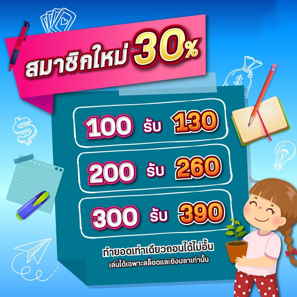 โปรโมชั่นฝาก 20 รับ 100 วอเลท ไม่มีขั้นต่ำ เล่นง่ายจบเร็วที่สุด